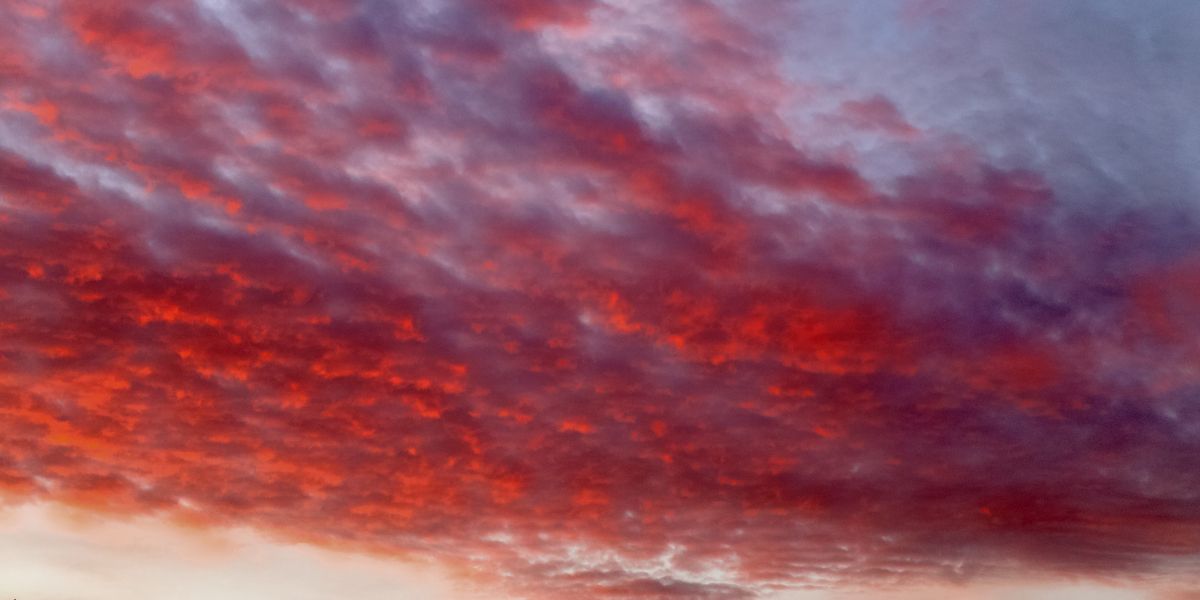 Bild roter Abendhimmel Stil zum Video Übertragen 